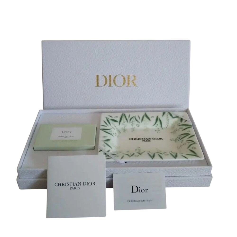 Christian Dior Lucky Soap & Ceramic Dish Tray Set Platinum Member VIP Gift New
